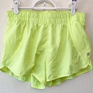 Gap Fit Neon Yellow Athletic Shorts